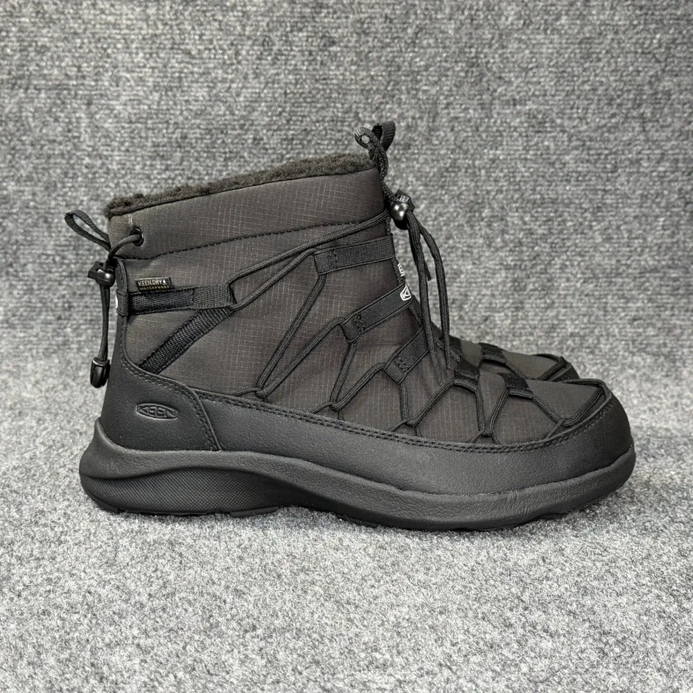 Keen Uneek SNK Chukka II Boots Womens 9 Black Waterproof Athletic Outdoor Hiking